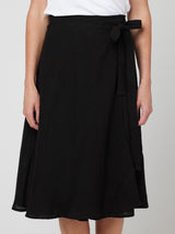 WRAP LINEN SKIRT