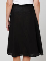 WRAP LINEN SKIRT