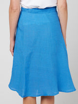 WRAP LINEN SKIRT