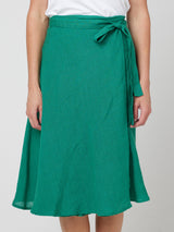 WRAP LINEN SKIRT