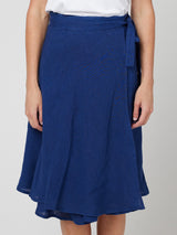 WRAP LINEN SKIRT