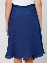 WRAP LINEN SKIRT