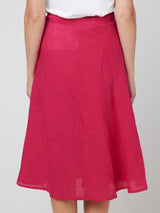 WRAP LINEN SKIRT