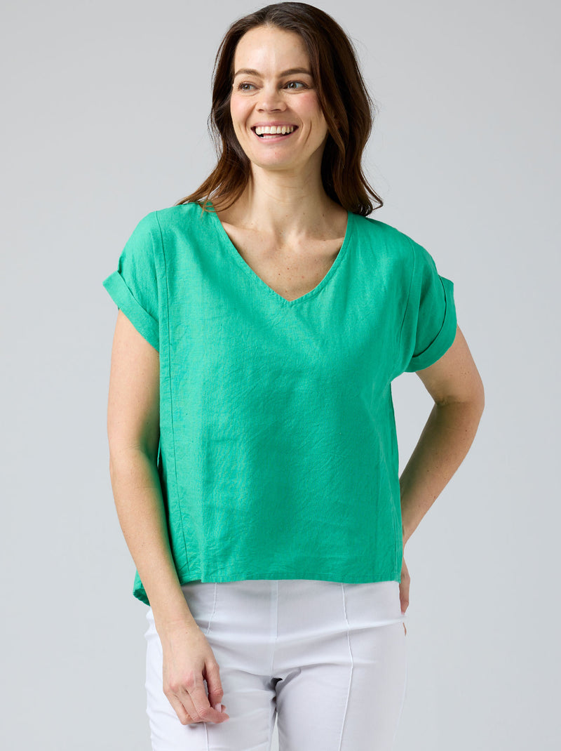 TALIA LINEN TOP