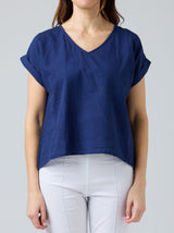 TALIA LINEN TOP