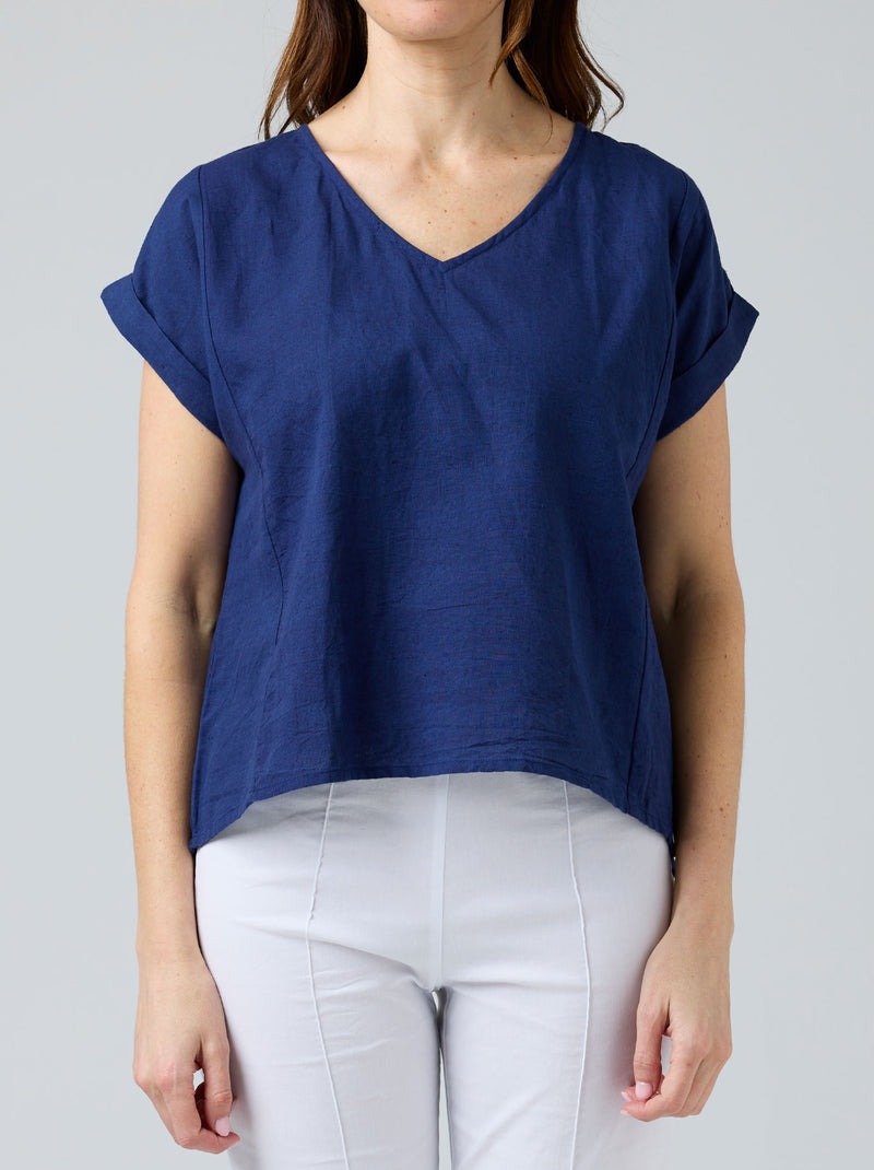 TALIA LINEN TOP