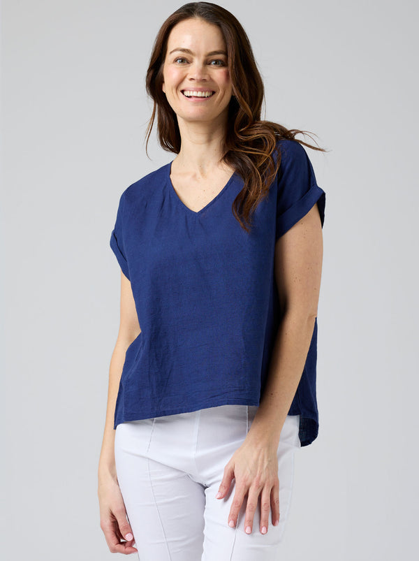 TALIA LINEN TOP