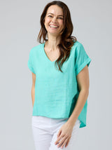 TALIA LINEN TOP