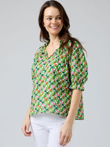 TIE NECK BLOUSE