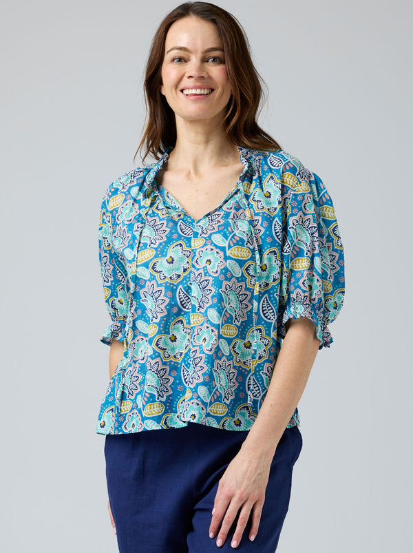 TIE NECK BLOUSE