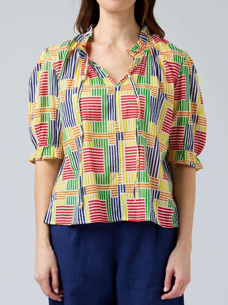 TIE NECK BLOUSE