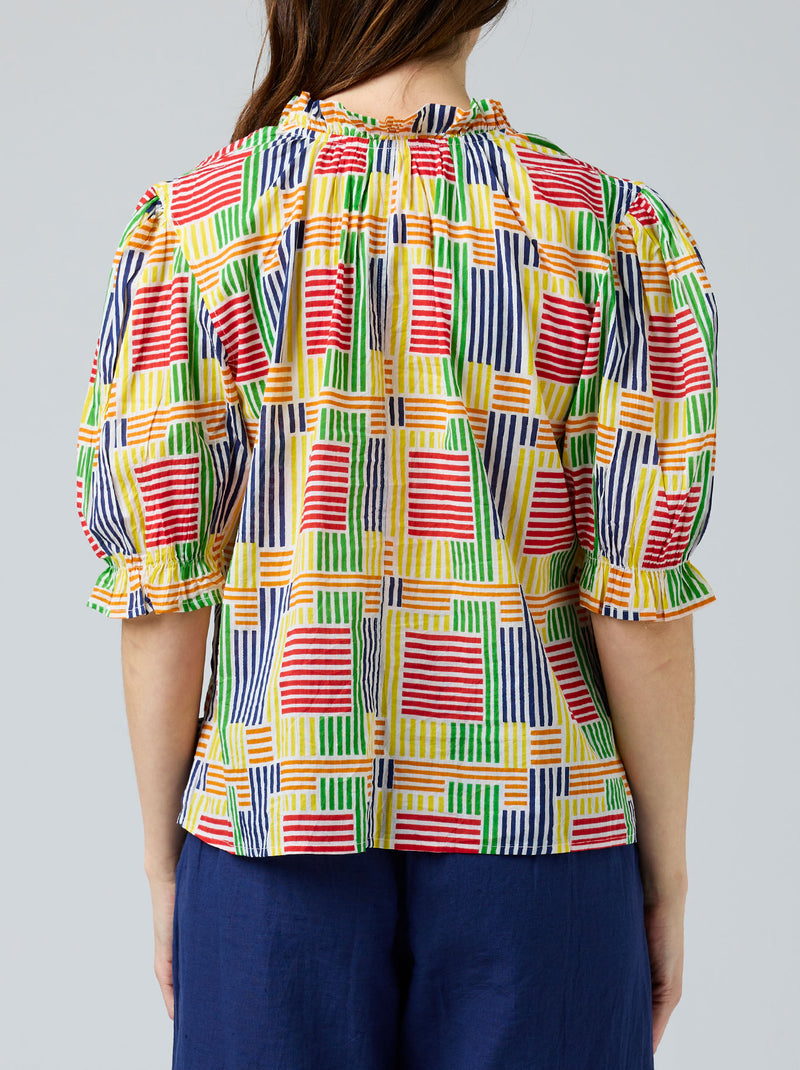 TIE NECK BLOUSE