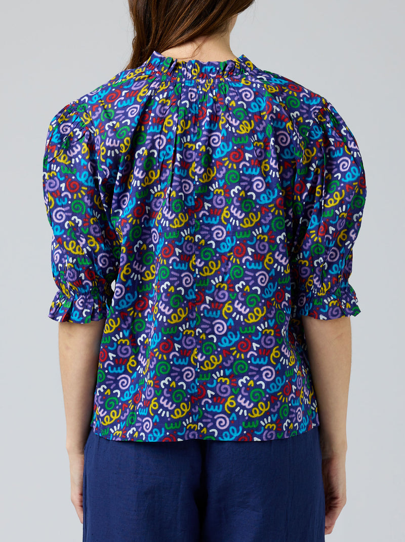 TIE NECK BLOUSE