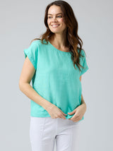 VICKY LINEN TOP