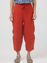 BARREL LINEN PANT