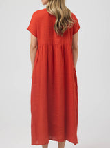 LUNA LINEN DRESS