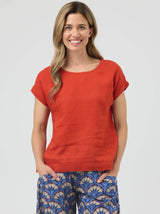 VICKY LINEN TOP