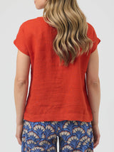 VICKY LINEN TOP