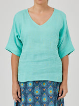 ANNIE LINEN TOP