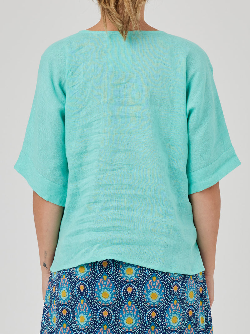 ANNIE LINEN TOP